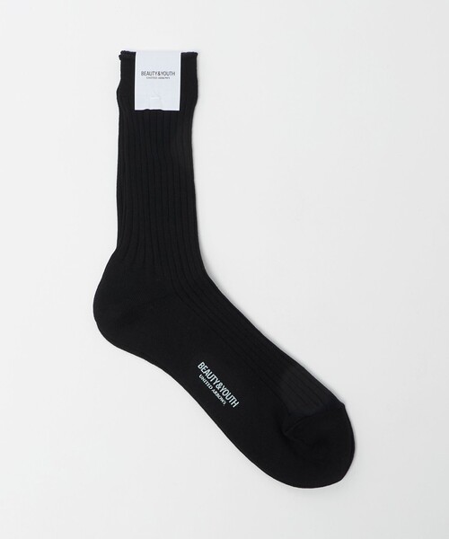 BEAUTY&YOUTH UNITED ARROWS（ビューティーアンドユースユナイテッドアローズ）の「カラー リブ ソックス（ソックス/靴下・メンズ・コバルトブルー/イエロー/ホワイト/レッド/ブラック・FREE）」の2枚目の写真