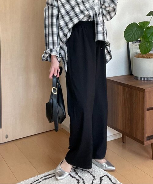 Remind me and forever(リマインドミーアンドフォーエバー)の「【らくちんな着心地】リラックスイージーワイドパンツ(その他パンツ・レディース・グレー/チャコールグレー/ブラック・FREE)」の5枚目の写真