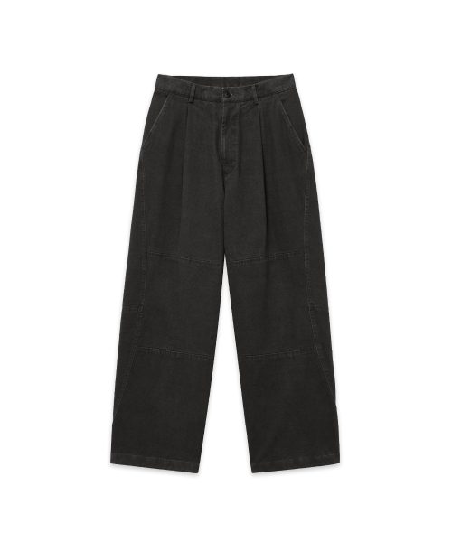 INTEMPOMOOD(インテンポムード)の「ガーメントダイワンタックパンツ_チャコール(その他パンツ・レディース・チャコール・LARGE/X-LARGE/MEDIUM)」の5枚目の写真