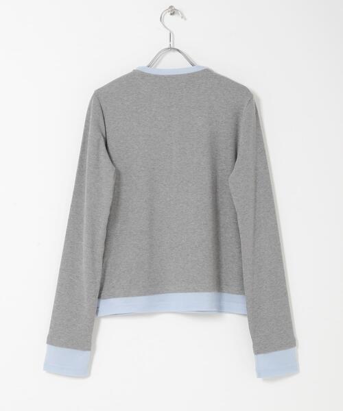 SENSE OF PLACE by URBAN RESEARCH(センスオブプレイスバイアーバンリサーチ)の「『洗濯可』ヘンリーネックレイヤードトップ(Tシャツ/カットソー・レディース・ブラック/グレー/ベージュ・ONE)」の11枚目の写真