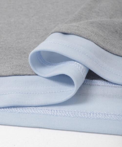 SENSE OF PLACE by URBAN RESEARCH(センスオブプレイスバイアーバンリサーチ)の「『洗濯可』ヘンリーネックレイヤードトップ(Tシャツ/カットソー・レディース・ブラック/グレー/ベージュ・ONE)」の12枚目の写真