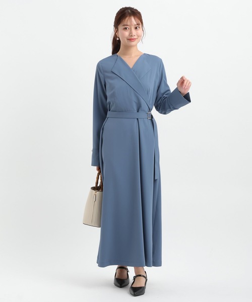 Andemiu(アンデミュウ)の「カシュクール風ワンピース656562(ワンピース・レディース・モカ/ブルー/ネイビー・FREE)」の7枚目の写真