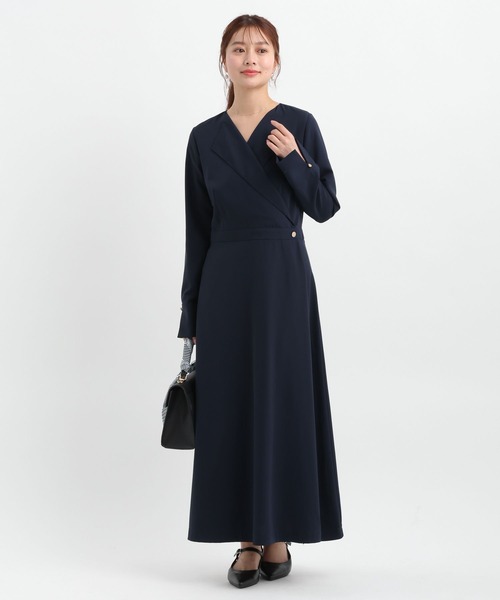 Andemiu(アンデミュウ)の「カシュクール風ワンピース656562(ワンピース・レディース・モカ/ブルー/ネイビー・FREE)」の9枚目の写真