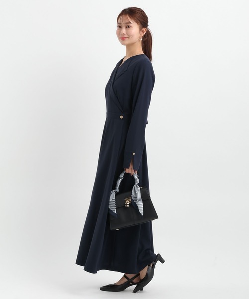 Andemiu(アンデミュウ)の「カシュクール風ワンピース656562(ワンピース・レディース・モカ/ブルー/ネイビー・FREE)」の11枚目の写真