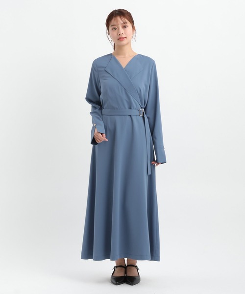 Andemiu(アンデミュウ)の「カシュクール風ワンピース656562(ワンピース・レディース・モカ/ブルー/ネイビー・FREE)」の12枚目の写真