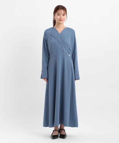 Andemiu(アンデミュウ)の「カシュクール風ワンピース656562(ワンピース・レディース・モカ/ブルー/ネイビー・FREE)」の15枚目の写真