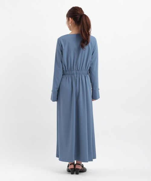 Andemiu(アンデミュウ)の「カシュクール風ワンピース656562(ワンピース・レディース・モカ/ブルー/ネイビー・FREE)」の16枚目の写真