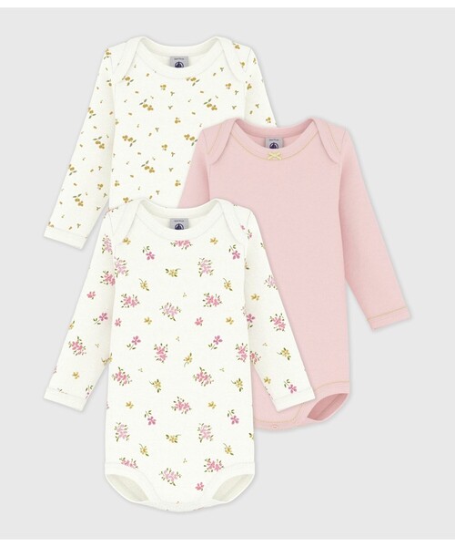 PETIT BATEAU｜プチバトーのロンパース（花柄・ボタニカル柄）通販