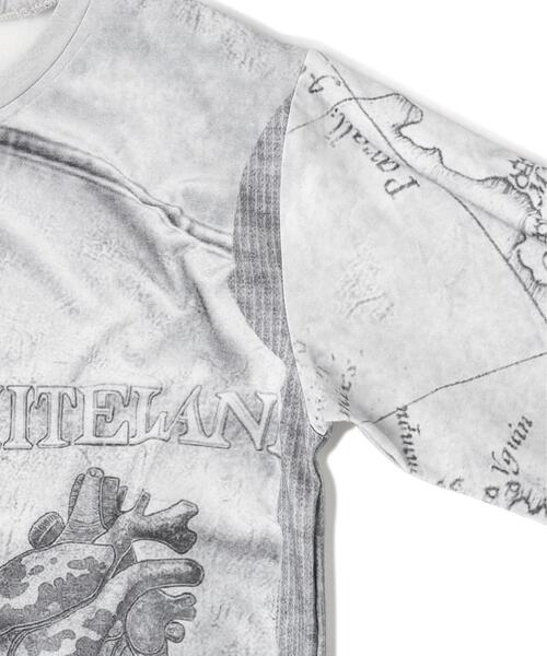 WHITELAND（ホワイトランド）の「WHITELAND/ホワイトランド/TRANSCRIPTION L/S TEE（Tシャツ/カットソー・レディース・イエロー/グレー・F）」の8枚目の写真