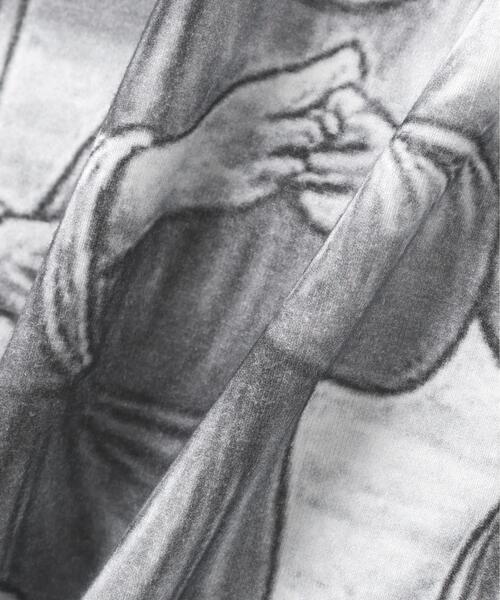 WHITELAND（ホワイトランド）の「WHITELAND/ホワイトランド/TRANSCRIPTION L/S TEE（Tシャツ/カットソー・レディース・イエロー/グレー・F）」の5枚目の写真