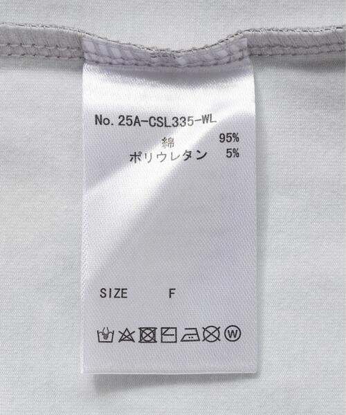 WHITELAND(ホワイトランド)の「WHITELAND/ホワイトランド/TRANSCRIPTION L/S TEE(Tシャツ/カットソー・レディース・イエロー/グレー・F)」の7枚目の写真
