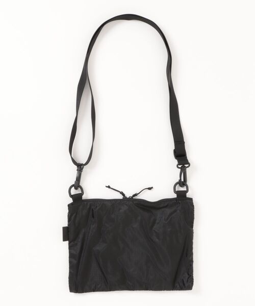 WILD THINGS(ワイルドシングス)の「【WILD THINGS】LIGHT SHOULDER POUCH L 超軽量 リップストップナイロン 2層ポケット 大きめショルダー(ショルダーバッグ・レディース・クリアブラック/カーキ/クリアブラウン・ONE SIZE)」の7枚目の写真