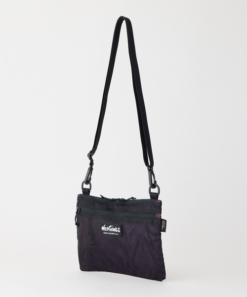 WILD THINGS(ワイルドシングス)の「【WILD THINGS】LIGHT SHOULDER POUCH L 超軽量 リップストップナイロン 2層ポケット 大きめショルダー(ショルダーバッグ・レディース・クリアブラック/カーキ/クリアブラウン・ONE SIZE)」の12枚目の写真