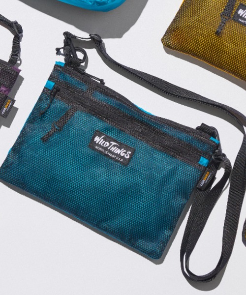 WILD THINGS(ワイルドシングス)の「【WILD THINGS】LIGHT SHOULDER POUCH L 超軽量 リップストップナイロン 2層ポケット 大きめショルダー(ショルダーバッグ・レディース・クリアブラック/カーキ/クリアブラウン・ONE SIZE)」の17枚目の写真