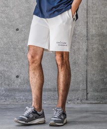 1minute 1second（ワンミニットワンセカンド）の「mp14697-cursive embroidery cardboard knit shorts ショートパンツ(1M26N240)（その他パンツ）」