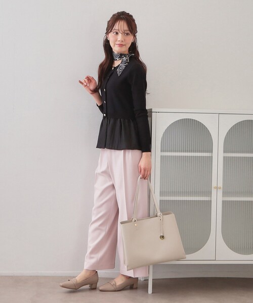 index（インデックス）の「カシメデザインスクエアA4トート（トートバッグ・レディース・ベージュ/ブラック・00）」の9枚目の写真