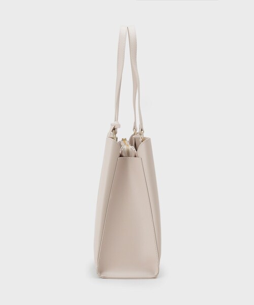 index（インデックス）の「カシメデザインスクエアA4トート（トートバッグ・レディース・ベージュ/ブラック・00）」の12枚目の写真