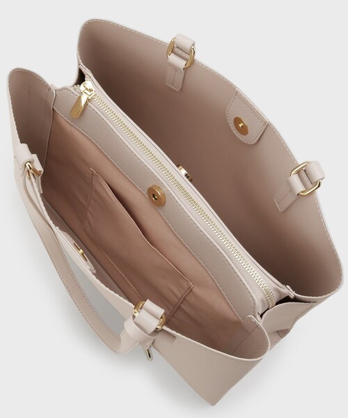 index（インデックス）の「カシメデザインスクエアA4トート（トートバッグ・レディース・ベージュ/ブラック・00）」の18枚目の写真