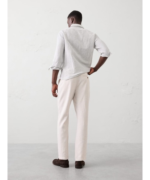 BANANA REPUBLIC FACTORY STORE（バナナリパブリック ファクトリーストア）の「BANANA REPUBLIC FACTORY STORE　　スリムフィット ストレート リネンブレンド トラウザーパンツ（その他パンツ・メンズ・ベージュ/ホワイト/カーキ/グレー・28W 30L/34W 30L/33W 30L/32W 30L/31W 30L/30W 30L/29W 30L）」の6枚目の写真