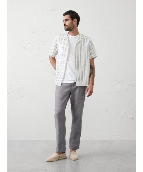 BANANA REPUBLIC FACTORY STORE（バナナリパブリック ファクトリーストア）の「BANANA REPUBLIC FACTORY STORE　　スリムフィット ストレート リネンブレンド トラウザーパンツ（その他パンツ・メンズ・ベージュ/ホワイト/カーキ/グレー・28W 30L/34W 30L/33W 30L/32W 30L/31W 30L/30W 30L/29W 30L）」の17枚目の写真