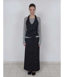 ESSENTIAL MAXI SKIRT (BLACK)
