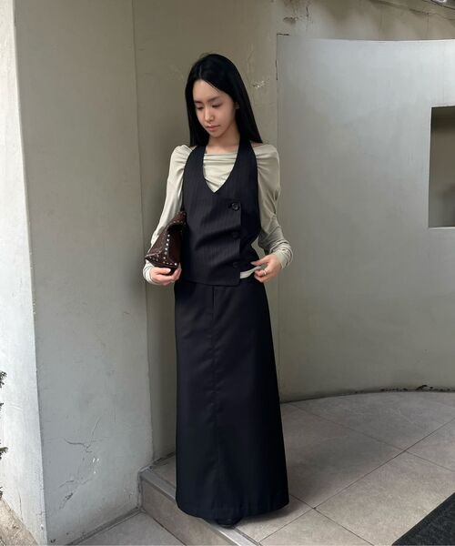 ASURA(アスラ)の「ESSENTIAL MAXI SKIRT (BLACK)(スカート・レディース・その他・SMALL/MEDIUM)」の5枚目の写真
