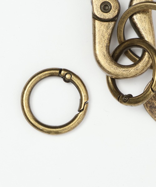 RAGEBLUE（レイジブルー）の「Karabiner Key Ring/カラビナ付きキーリング（キーホルダー・メンズ・シルバー/ゴールド・FREE）」の4枚目の写真