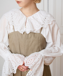 IENA LA BOUCLE | IENA LA BOUCLE シアーフリルブラウス(シャツ/ブラウス)