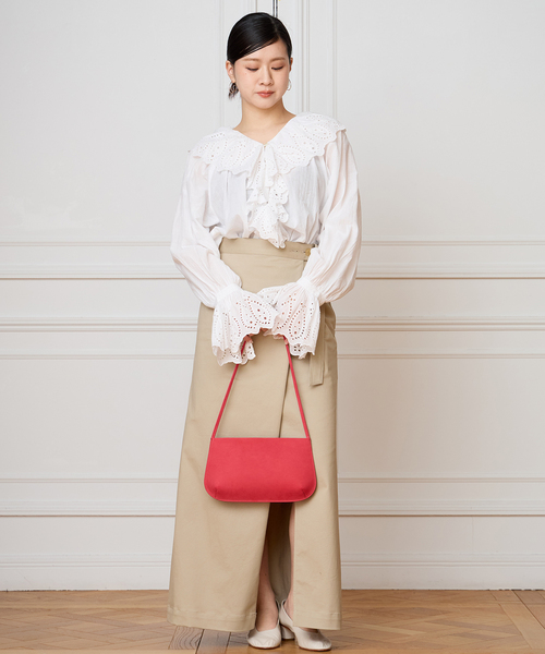 IENA LA BOUCLE（イエナラブークル）の「IENA LA BOUCLE シアーフリルブラウス（シャツ/ブラウス・レディース・ホワイト・FREE）」の7枚目の写真