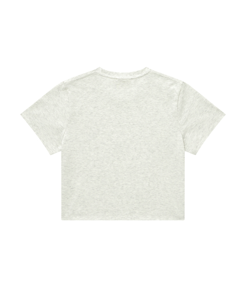 COVERNAT(カバーナット)の「ウーマンクロップクールコットンCロゴTシャツオートミール(Tシャツ/カットソー・レディース・その他・WS/WM)」の2枚目の写真