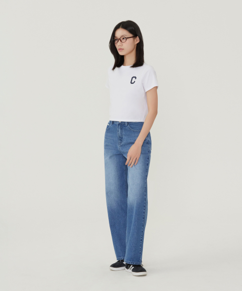 COVERNAT(カバーナット)の「ウーマンクロップクールコットンCロゴTシャツオートミール(Tシャツ/カットソー・レディース・その他・WS/WM)」の4枚目の写真