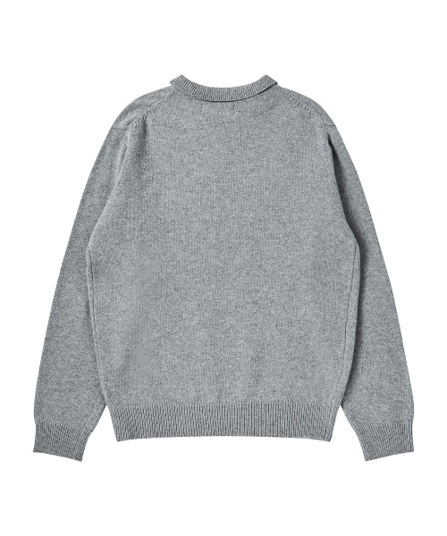Beyond Closet（-）の「[COLLECTION LINE] ヘリテージポロウールニットグレー（ニット/セーター・メンズ・その他・MEDIUM/LARGE）」の3枚目の写真