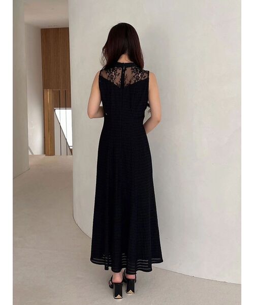 MERCURYDUO(マーキュリーデュオ)の「レースブロッキングカットワンピース(ワンピース・レディース・ブラック/グリーン・SMALL/MEDIUM)」の10枚目の写真