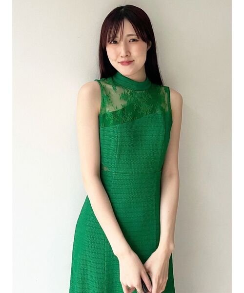 MERCURYDUO(マーキュリーデュオ)の「レースブロッキングカットワンピース(ワンピース・レディース・ブラック/グリーン・SMALL/MEDIUM)」の20枚目の写真