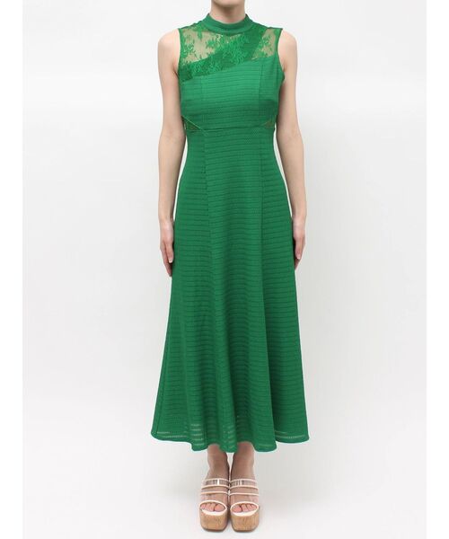 MERCURYDUO(マーキュリーデュオ)の「レースブロッキングカットワンピース(ワンピース・レディース・ブラック/グリーン・SMALL/MEDIUM)」の21枚目の写真