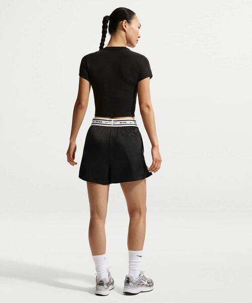 NIKE(ナイキ)の「《セットアップ対応商品》ナイキ スポーツウェア ウィメンズ ルーズ ミッドライズ サテンショートパンツ / Nike Sportswear Women's Loose Mid-Rise Satin Shorts IH1329-010 Black(その他パンツ・レディース・ブラック・M/XS/S/L/XL)」の15枚目の写真