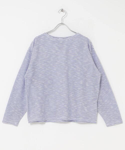 URBAN RESEARCH DOORS（アーバンリサーチドアーズ）の「スラブミジンボーダーTシャツ（Tシャツ/カットソー・レディース・ベージュ系その他/ホワイト系その他・FREE）」の10枚目の写真