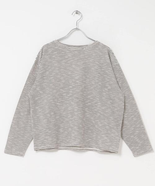 URBAN RESEARCH DOORS（アーバンリサーチドアーズ）の「スラブミジンボーダーTシャツ（Tシャツ/カットソー・レディース・ベージュ系その他/ホワイト系その他・FREE）」の19枚目の写真