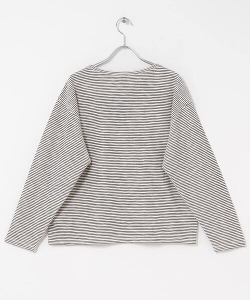 URBAN RESEARCH DOORS（アーバンリサーチドアーズ）の「スラブミジンボーダーTシャツ（Tシャツ/カットソー・レディース・ベージュ系その他/ホワイト系その他・FREE）」の20枚目の写真