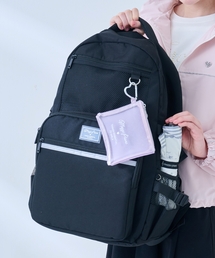 撥水】チャームつきクリアポケットリュック 20L（バックパック
