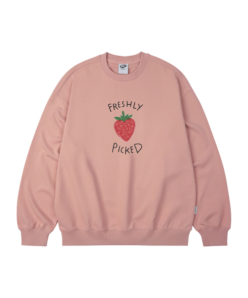 WILDROCK(ワイルドロック)の「FRESHLY PICKED オーバーサイズ スウェット_8 COL(スウェット・レディース・アイボリー/ブラック/ベージュ/チャコール/ダークグレー/ネイビー/ピンク/ブルー・SMALL/MEDIUM/LARGE)」の8枚目の写真