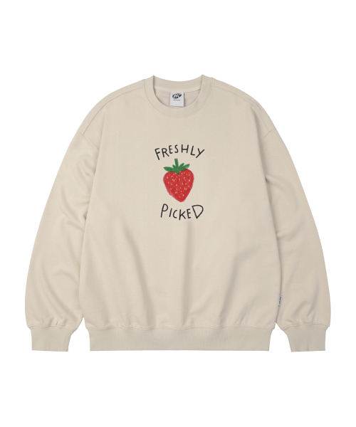 WILDROCK(ワイルドロック)の「FRESHLY PICKED オーバーサイズ スウェット_8 COL(スウェット・レディース・アイボリー/ブラック/ベージュ/チャコール/ダークグレー/ネイビー/ピンク/ブルー・SMALL/MEDIUM/LARGE)」の11枚目の写真