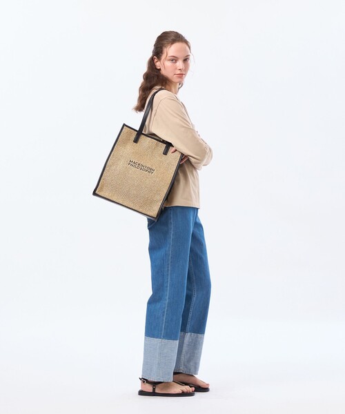 MACKINTOSH PHILOSOPHY(マッキントッシュ フィロソフィー)の「ロゴ刺しゅうサマートート(トートバッグ・レディース・チャコールグレー/ベージュ・FREE)」の10枚目の写真