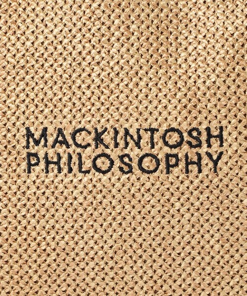 MACKINTOSH PHILOSOPHY(マッキントッシュ フィロソフィー)の「ロゴ刺しゅうサマートート(トートバッグ・レディース・チャコールグレー/ベージュ・FREE)」の3枚目の写真