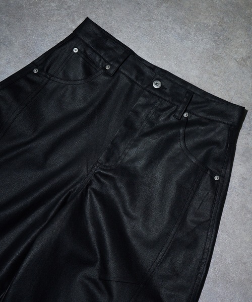 LANDNESS(ランドネス)の「【LANDNESS/ランドネス】COATED CURVE DENIM HALF PANTS/コーティッドカーブデニムハーフパンツ(デニムパンツ・メンズ・ブラック・S/M/L)」の22枚目の写真