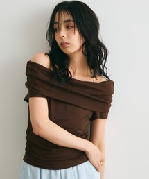 オフショル半袖カットソー