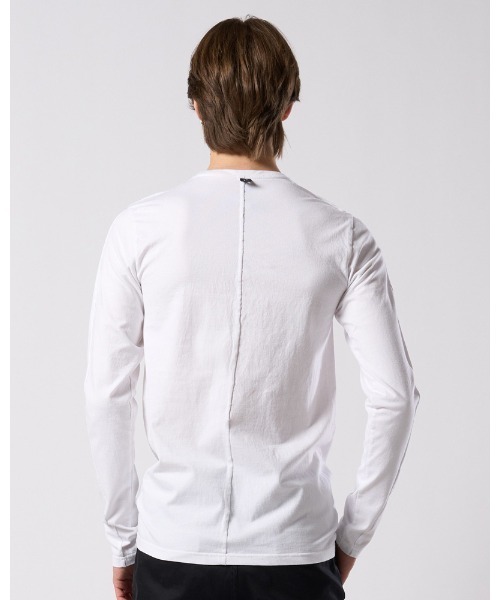 wjk(ダヴルジェイケイ)の「slim basic crew-neck L/S(Tシャツ/カットソー・メンズ・ブラック/ホワイト・X-LARGE/LARGE/MEDIUM/SMALL)」の6枚目の写真