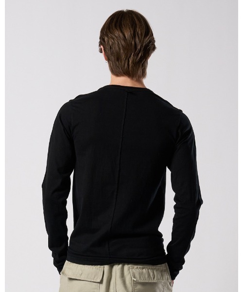 wjk(ダヴルジェイケイ)の「slim basic crew-neck L/S(Tシャツ/カットソー・メンズ・ブラック/ホワイト・X-LARGE/LARGE/MEDIUM/SMALL)」の10枚目の写真
