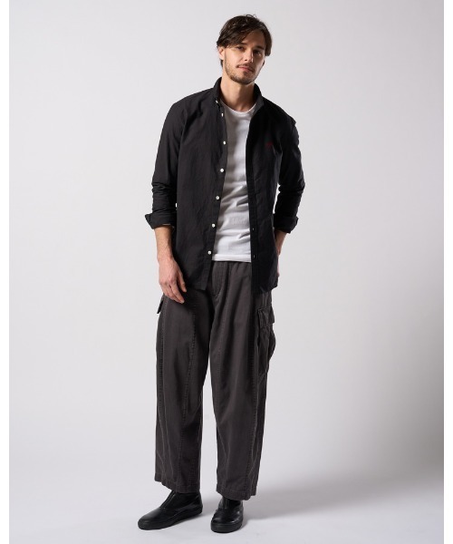 wjk(ダヴルジェイケイ)の「slim basic crew-neck L/S(Tシャツ/カットソー・メンズ・ブラック/ホワイト・X-LARGE/LARGE/MEDIUM/SMALL)」の16枚目の写真