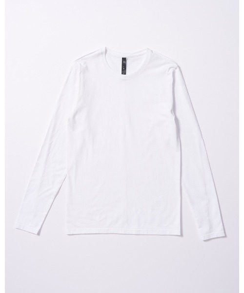 wjk(ダヴルジェイケイ)の「slim basic crew-neck L/S(Tシャツ/カットソー・メンズ・ブラック/ホワイト・X-LARGE/LARGE/MEDIUM/SMALL)」の3枚目の写真